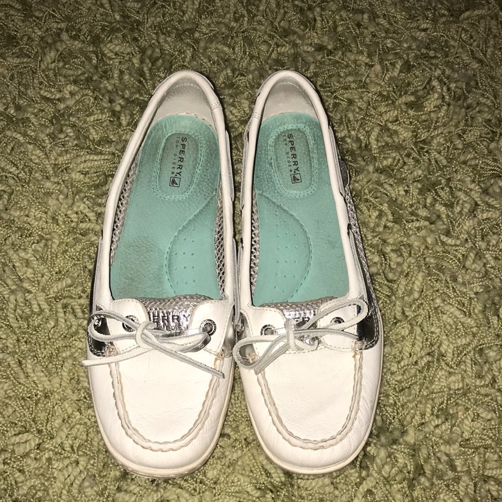 White and Silver Sperry